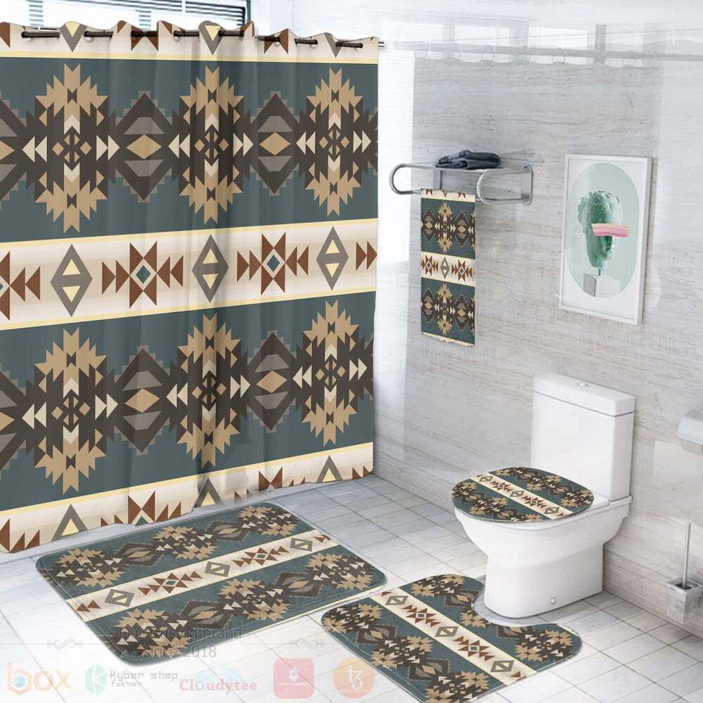 Navajo Geometric Bathroom Set
