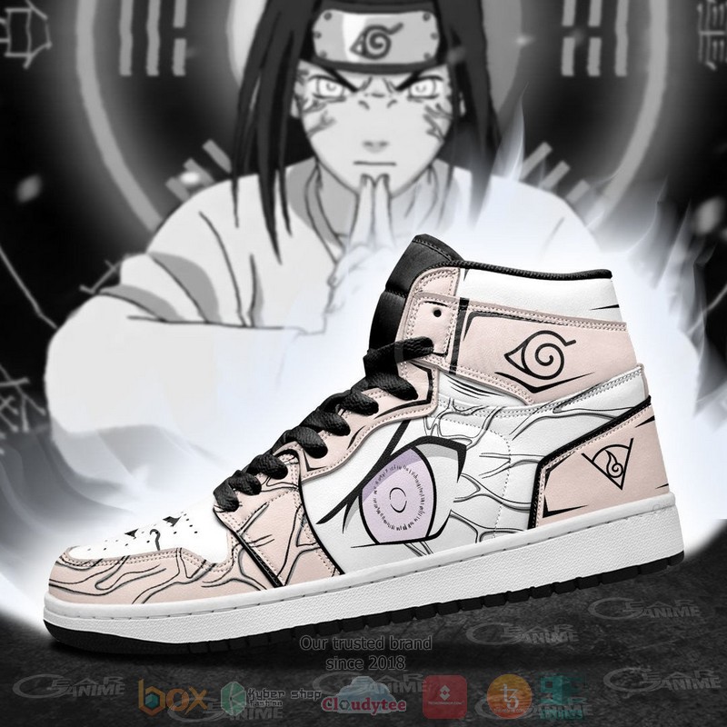 Neji Byakugan Eyes Anime Air Jordan high top Sneaker Shoes 4 Neji Byakugan Eyes Anime Air Jordan high top shoes 1 2 3