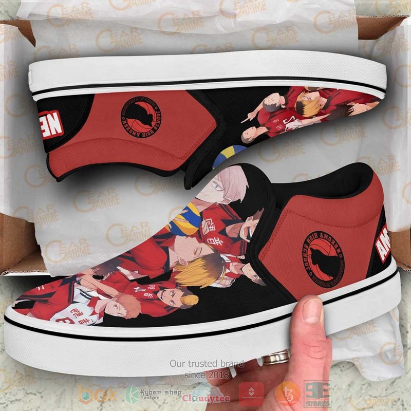 Nekoma Anime Haikyuu Slip On Shoes 1