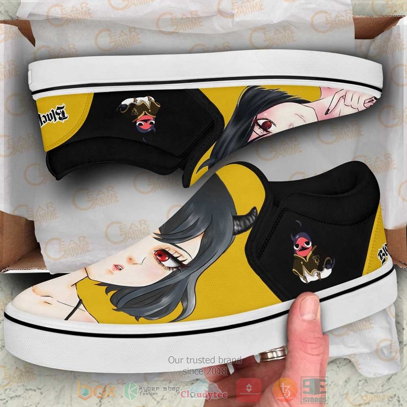 Nero Anime Black Clover Slip-On Sneaker Shoes 3 Nero Anime Black Clover Slip On Shoes 1 2