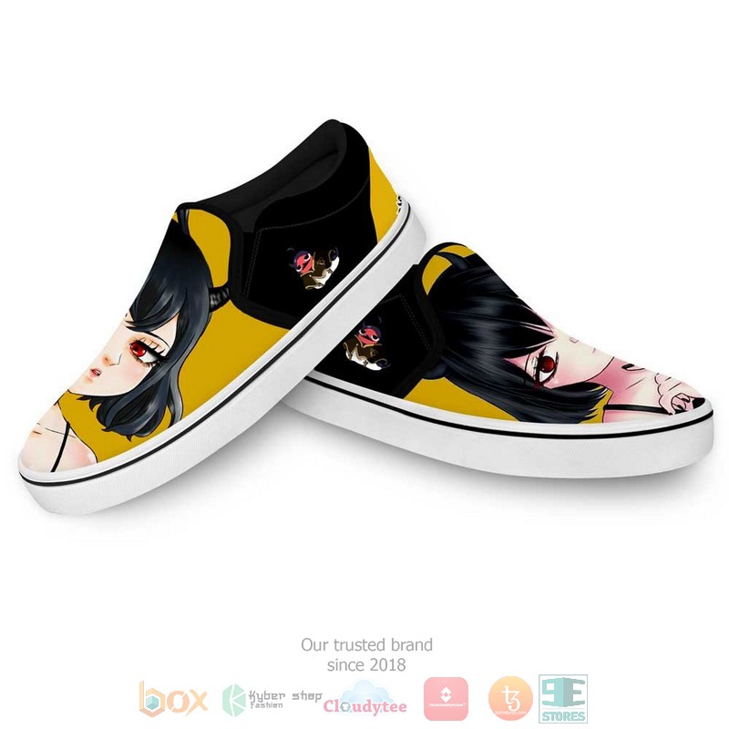 Nero Anime Black Clover Slip-On Sneaker Shoes 4 Nero Anime Black Clover Slip On Shoes 1 2 3
