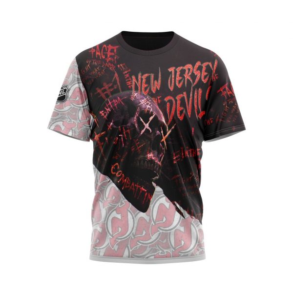 New Jersey Devils Personalized NHL Skull Style 3d shirt hoodie 1 2 3 4 5