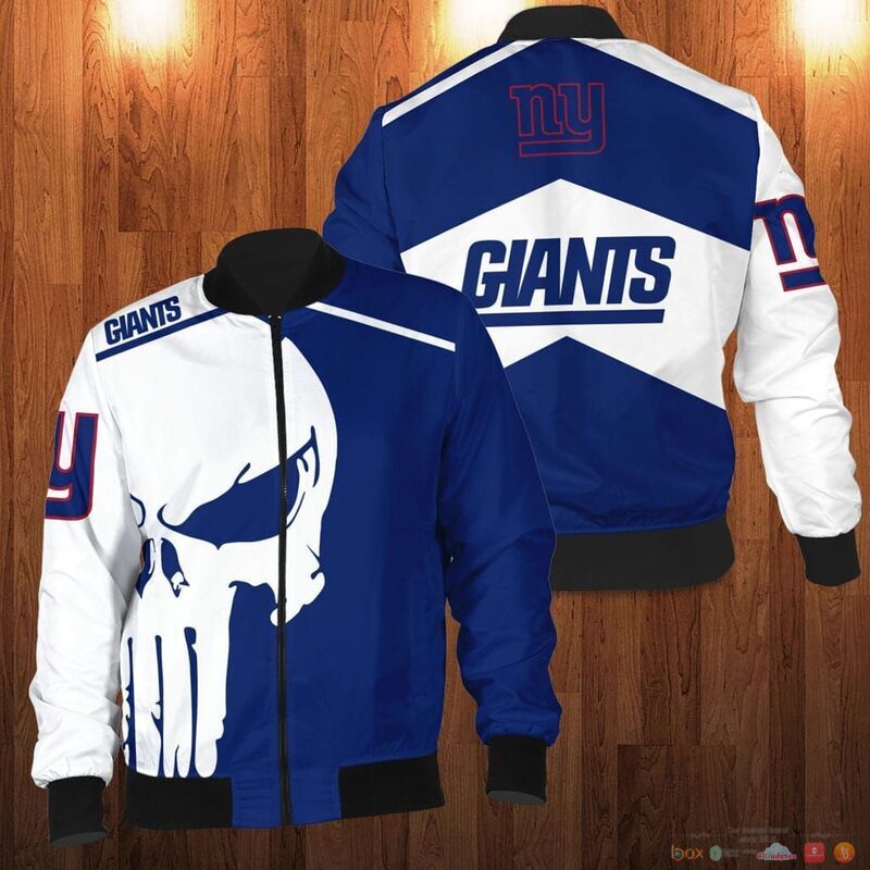 New York Giants punisher skull Bomber Jacket