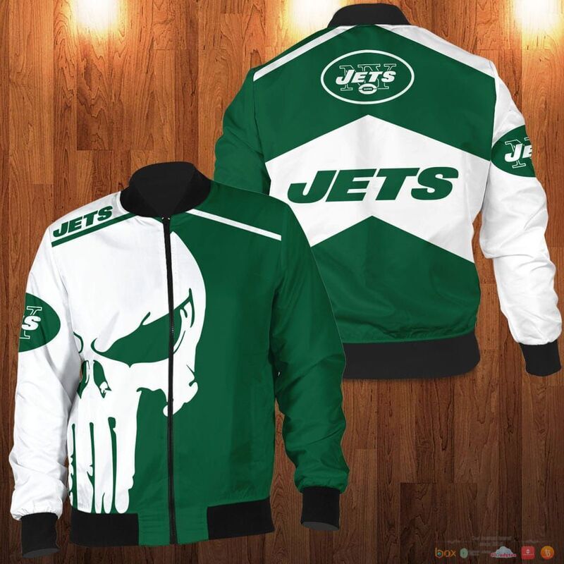 New York Jets punisher skull Bomber Jacket