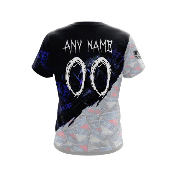 New York Rangers Personalized NHL Skull Style 3d shirt hoodie 1 2 3 4 5 6