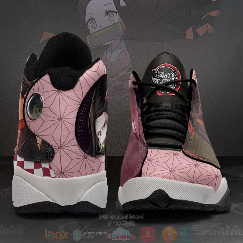 Nezuko Anime Demon Slayer Air Jordan 13 Sneaker Shoes 5 Nezuko Anime Demon Slayer Air Jordan 13 Shoes 1 2 3 4
