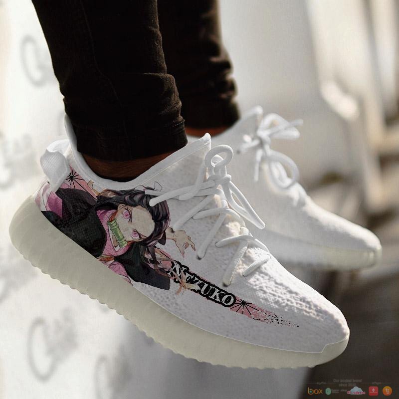 Nezuko Anime Demon Slayer yeezy shoes 4 Nezuko Anime Demon Slayer yeezy sneaker 1 2 3
