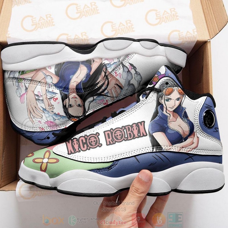 Nico Robin Anime One Piece Air Jordan 13 Shoes 1 2 3