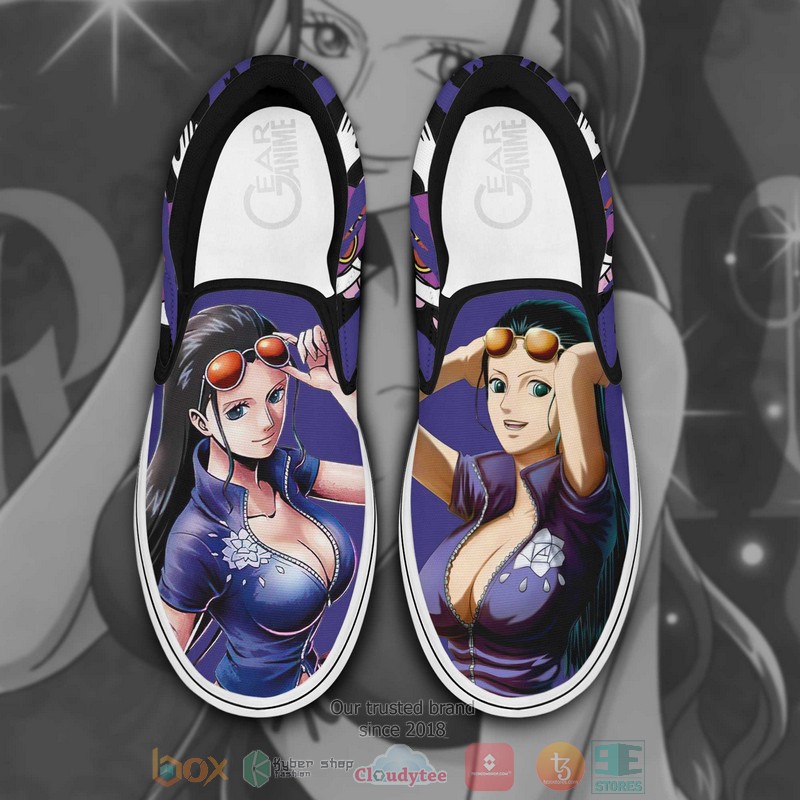 Nico Robin One Piece Anime Slip On Shoes