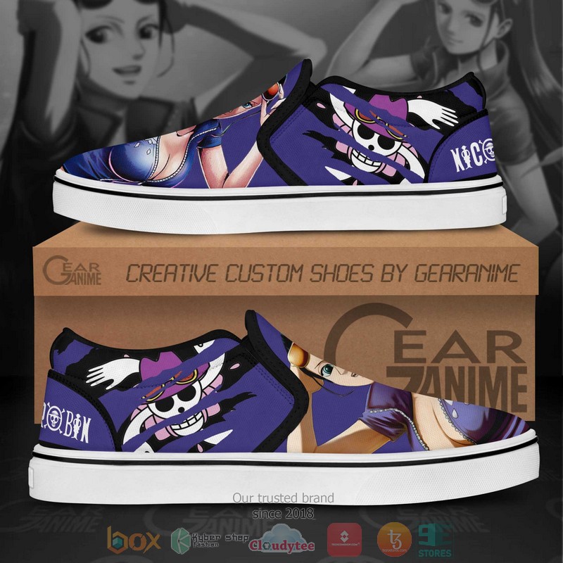 Nico Robin One Piece Anime Slip On Shoes 1