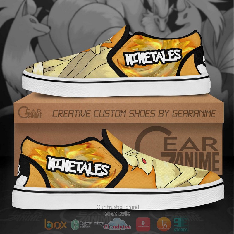 Ninetales Pokemon Anime Slip On Shoes 1