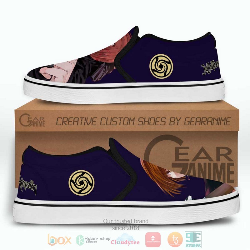 Nobara Kugisaki Anime Jujutsu Kaisen Slip-On Sneaker Shoes 3 Nobara Kugisaki Anime Jujutsu Kaisen Slip On Shoes 1 2