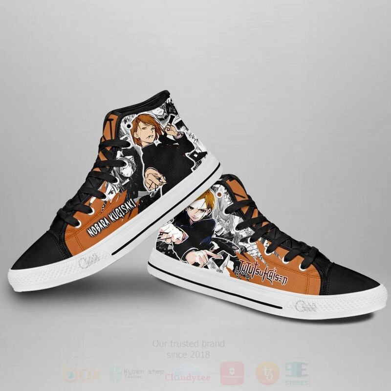 BEST Nobara Kugisaki Custom Manga Anime Jujutsu Kaisen High Top Canvas Sneakers 3 Nobara Kugisaki Custom Manga Anime Jujutsu Kaisen High Top Shoes 1 2