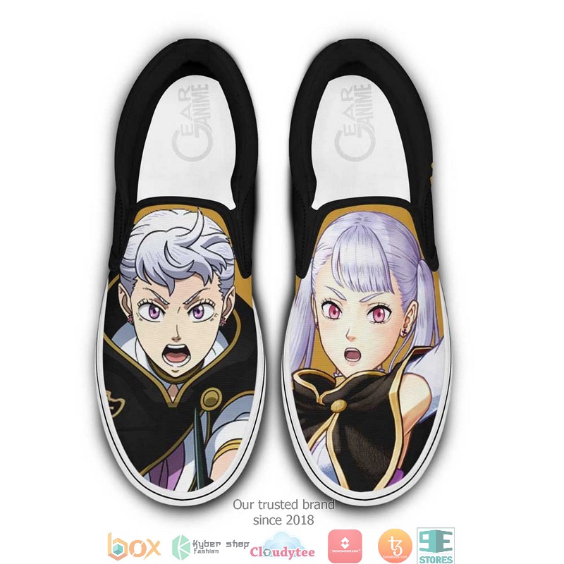 Noelle Silva Anime Black Clover Slip On Sneakers Shoes