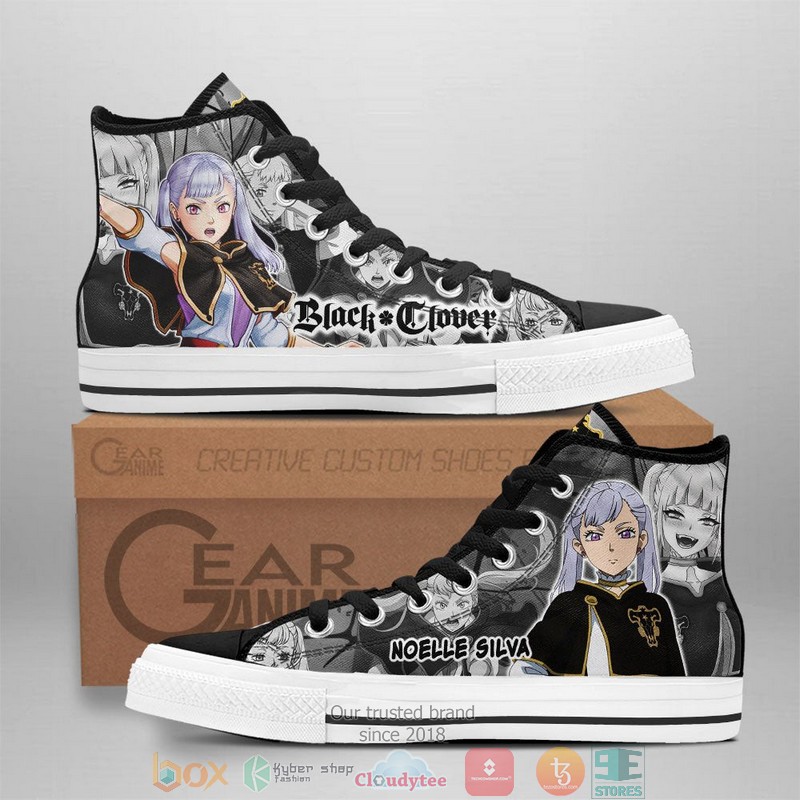 Noelle Silva Black Clover High Top Canvas Shoes
