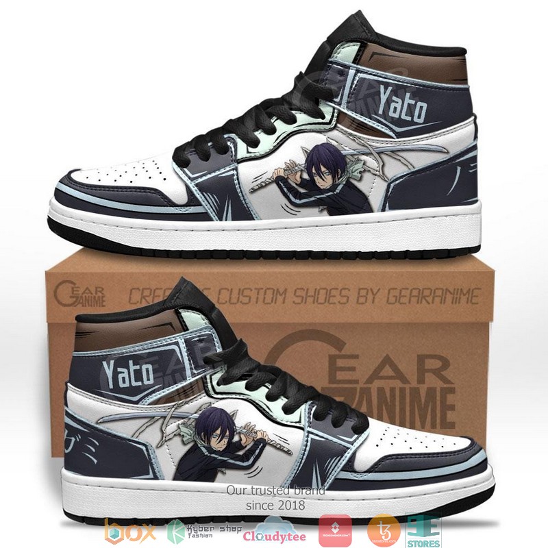 Noragami Yato Anime Air Jordan High top shoes