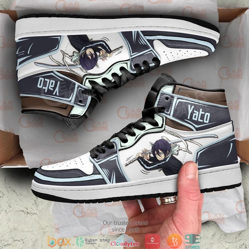 Noragami Yato Anime Air Jordan High top shoes 1