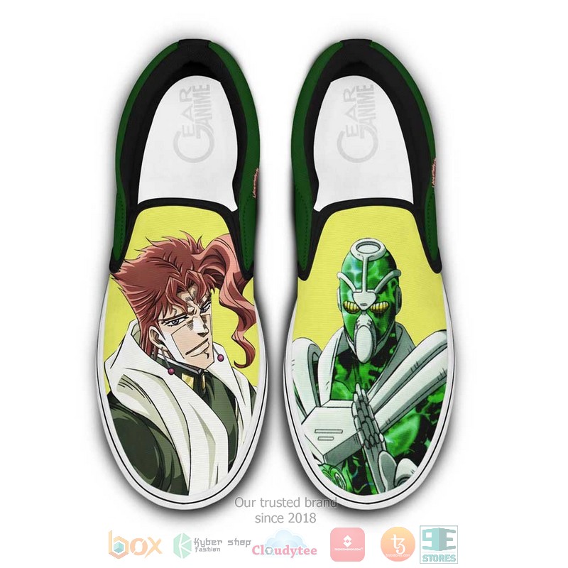 Noriaki Kakyoin Anime JoJos Bizarre Adventure Slip On Shoes