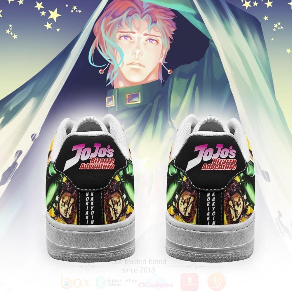 BEST Noriaki Kakyoin JoJo Anime Nike Air Force Shoes 3 Noriaki Kakyoin JoJo Anime NAF Shoes 1 2