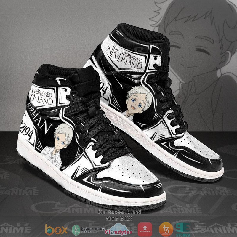Norman The Promised Neverland Anime Air Jordan High top shoes 1