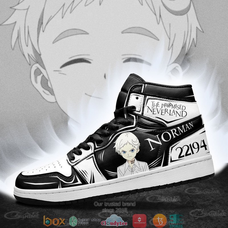 Norman The Promised Neverland Anime Air Jordan High top shoes 3 Norman The Promised Neverland Anime Air Jordan High top shoes 1 2