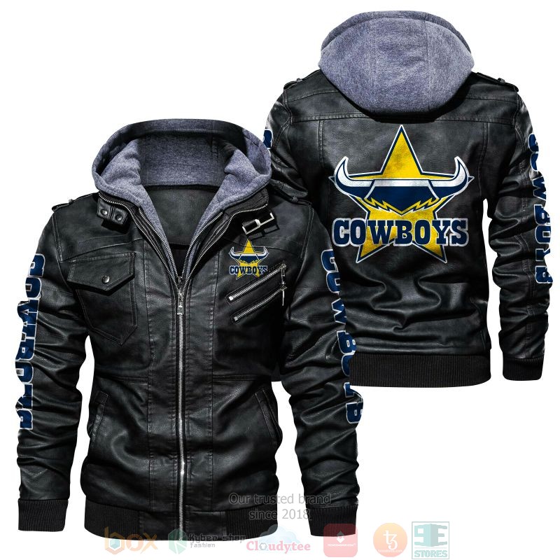 North Queensland Cowboys NRL Leather Jacket