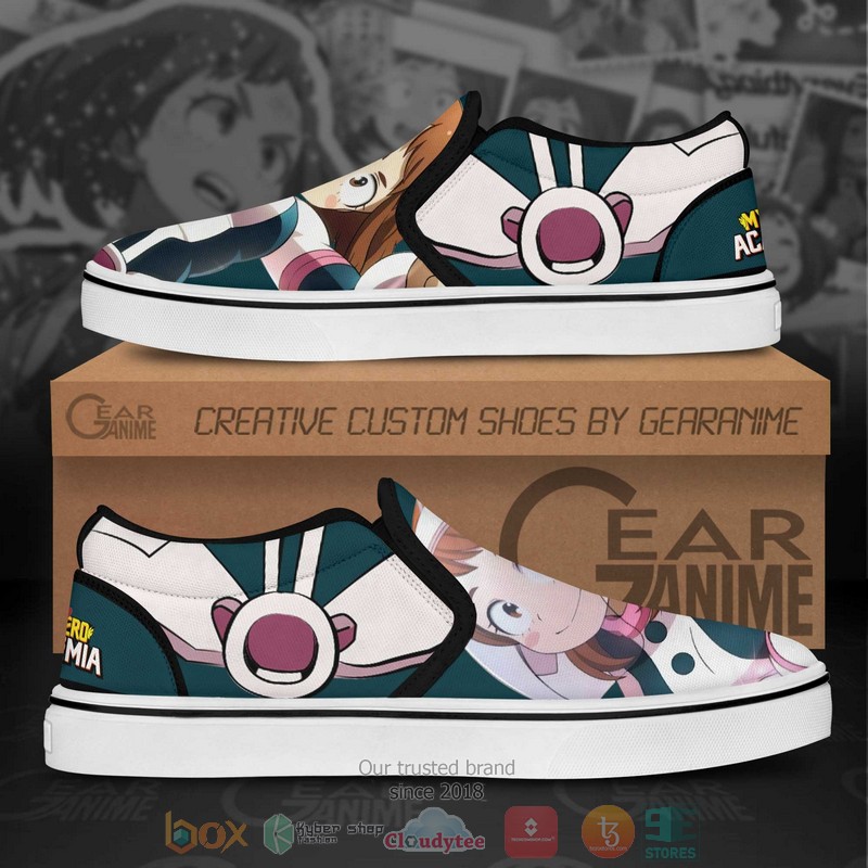 Ochako Uraraka My Hero Academia Anime Slip On Shoes 1