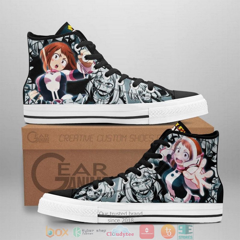 Ochako Uraraka My Hero Academia High Top Canvas Shoes