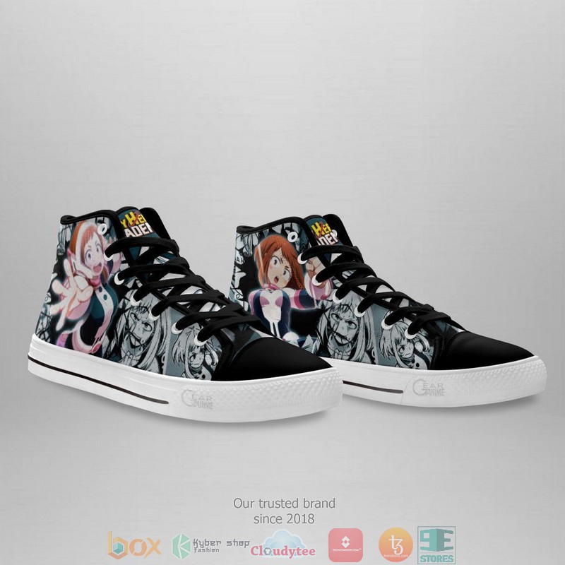 Ochako Uraraka My Hero Academia High Top Canvas Shoes 3 Ochako Uraraka My Hero Academia High Top Canvas Shoes 1 2