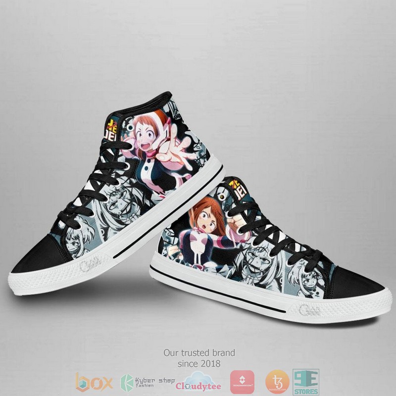 Ochako Uraraka My Hero Academia High Top Canvas Shoes 4 Ochako Uraraka My Hero Academia High Top Canvas Shoes 1 2 3
