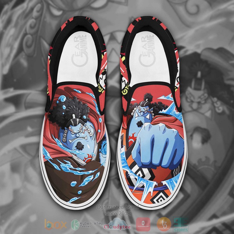 One Piece Jinbei Anime Slip On Shoes