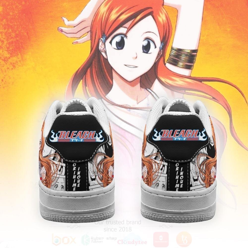 BEST Orihime Inoue Bleach Anime Nike Air Force Shoes 3 Orihime Inoue Bleach Anime NAF Shoes 1 2