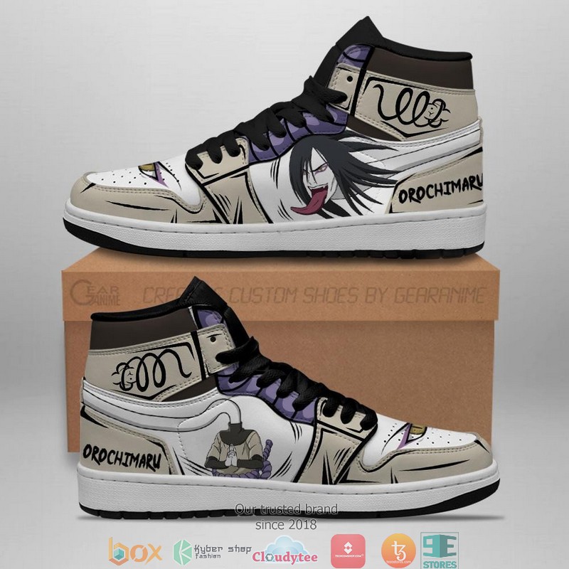 Orochimaru Eyes Costume Boots Anime Air Jordan High Top Shoes 1