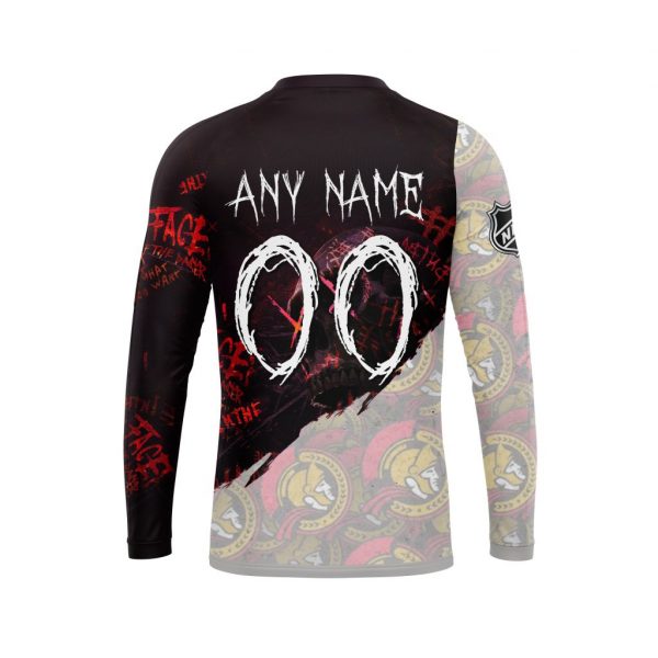 Ottawa Senators Personalized NHL Skull Style 3d shirt hoodie 1 2 3 4