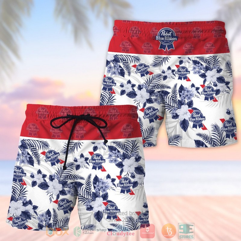 HOT Pabst Blue Ribbon beach shorts 3 Pabst Blue Ribbon beach shorts
