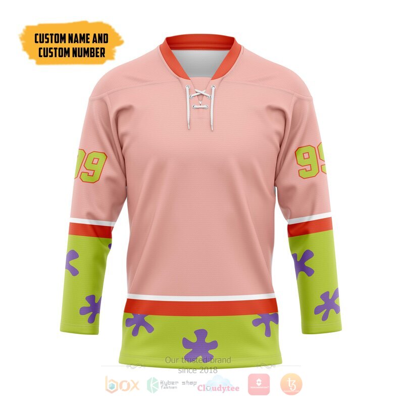 Patrick Star Custom Hockey Jersey