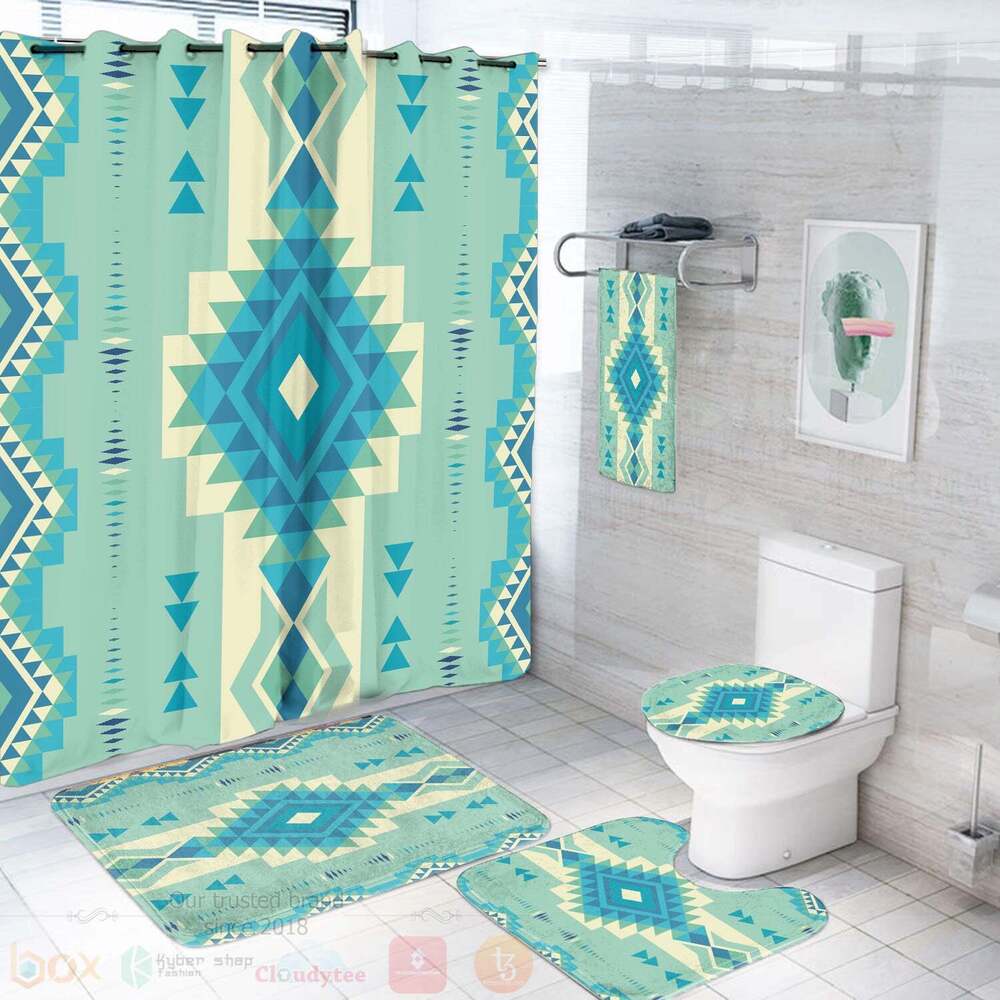 Pattern Ethnic Native Bathroom Set