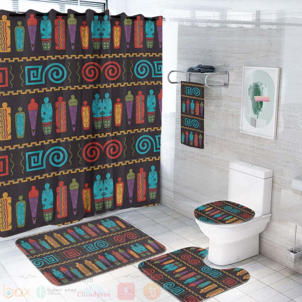 Pattern Girl Native Bathroom Set