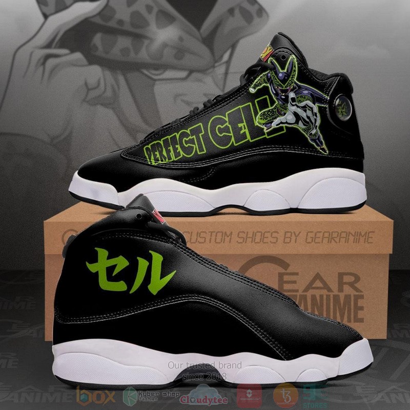 Perfect Cell Anime Dragon Ball Air Jordan 13 Shoes