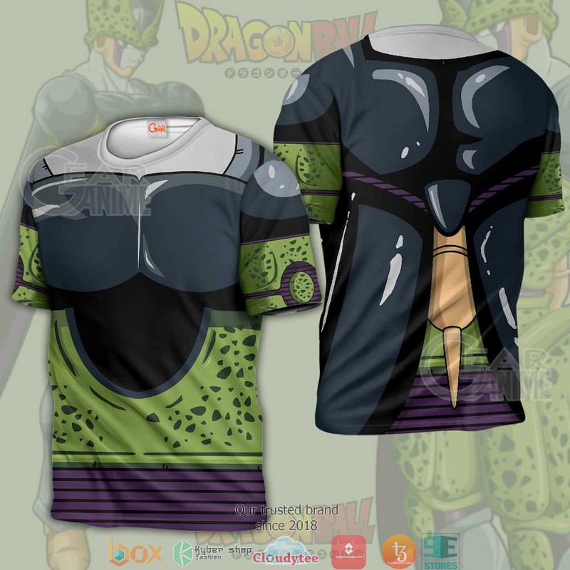 Perfect Cell Dragon Ball Costume Anime 3d shirt, hoodie 3 Perfect Cell Dragon Ball Costume Anime 3d shirt hoodie 1 2