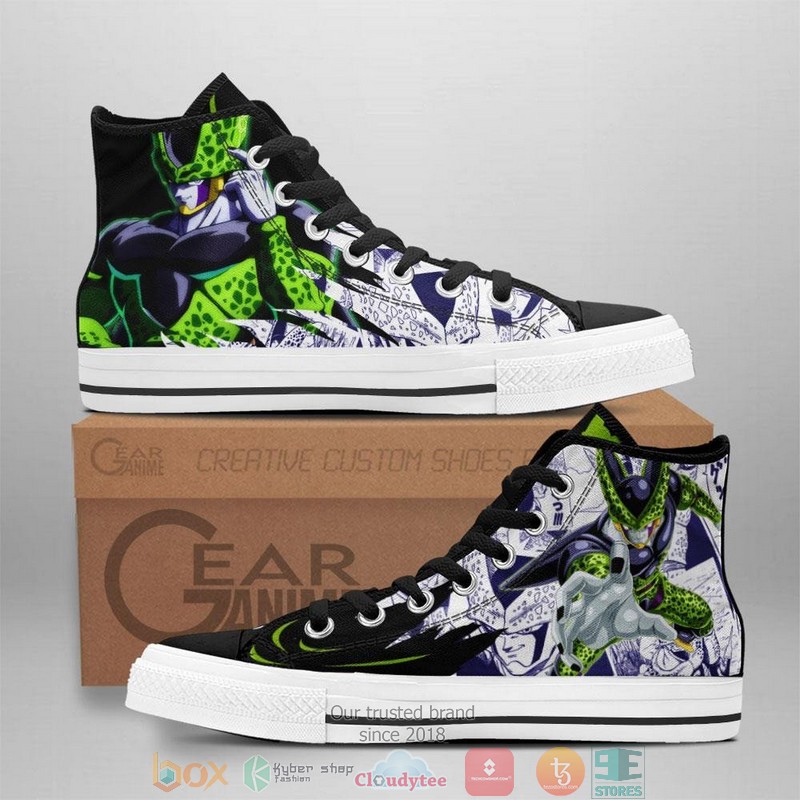 Perfect Cell Dragon Ball High Top Canvas Shoes