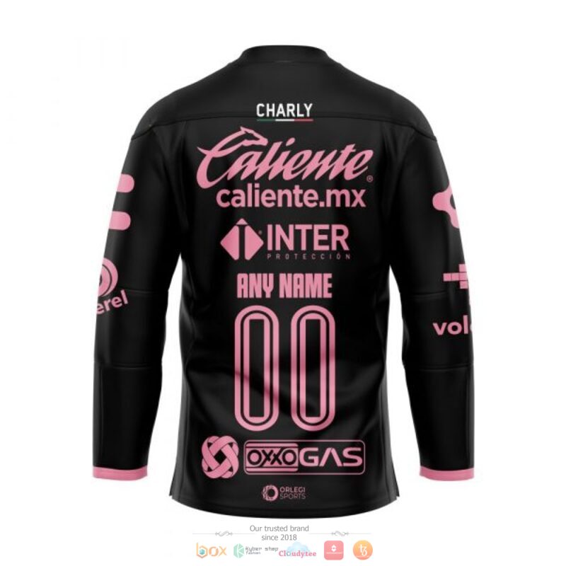 Personalized Atlas Club Banco Azteca Breast Cancer Awareness Hockey Jersey 2 Personalise Atlas Club Banco Azteca Breast Cancer Awareness custom Hockey Jersey 1