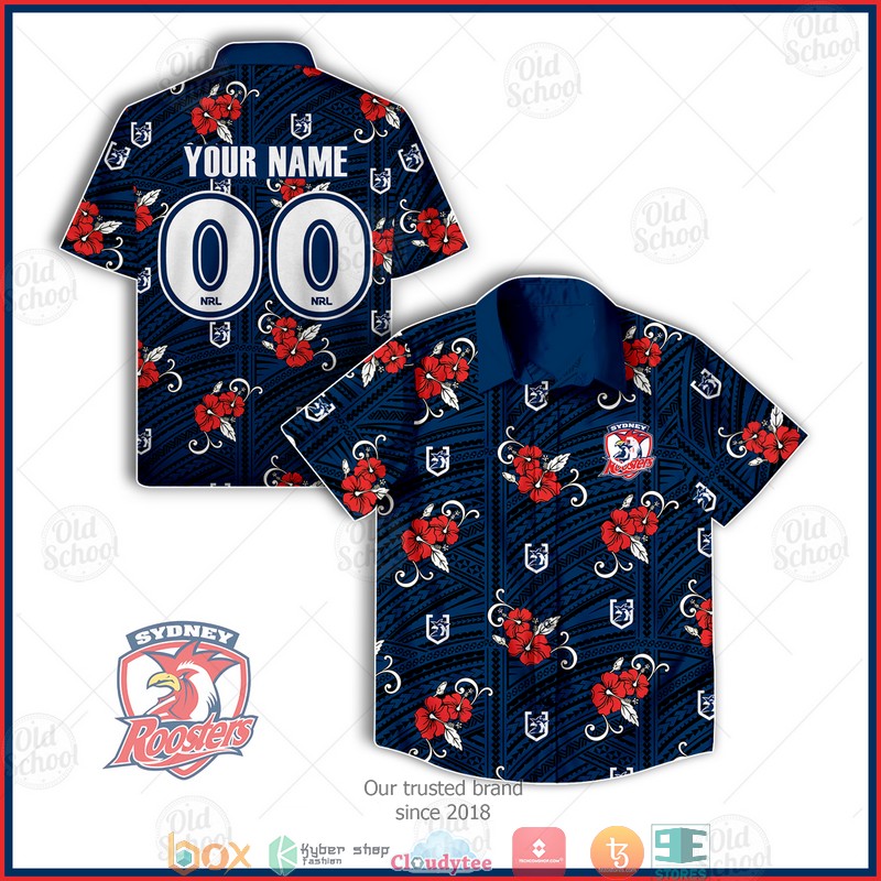 Personalized NRL Sydney Rooster Hawaiian shirt 6 Personalise NRL Sydney Rooster Hawaiian shirt