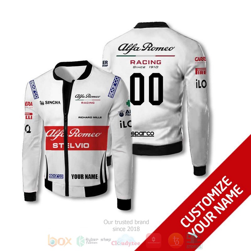 Personalized Alfa Romeo Racing Stelvio custom 3D Bomber Jacket 1 Personalized Alfa Romeo Racing Stelvio custom Bomber Jacket