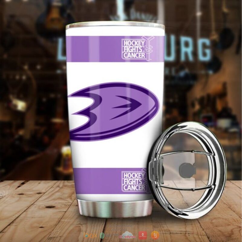 Personalized Anaheim Ducks Fights Cancer Concept Tumbler