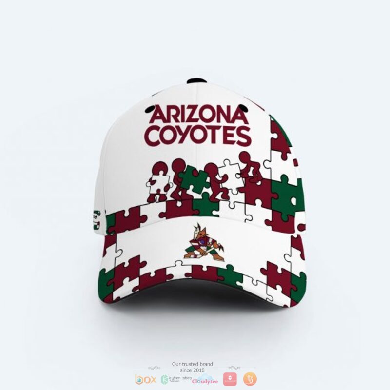 Personalized Arizona Coyotes Autism Awareness Cap