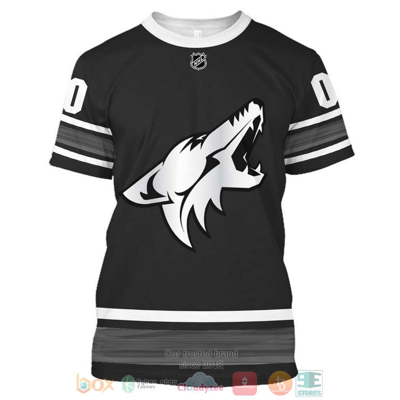 Personalized Arizona Coyotes NHL grey custom 3D shirt hoodie 1 2 3 4 5 6