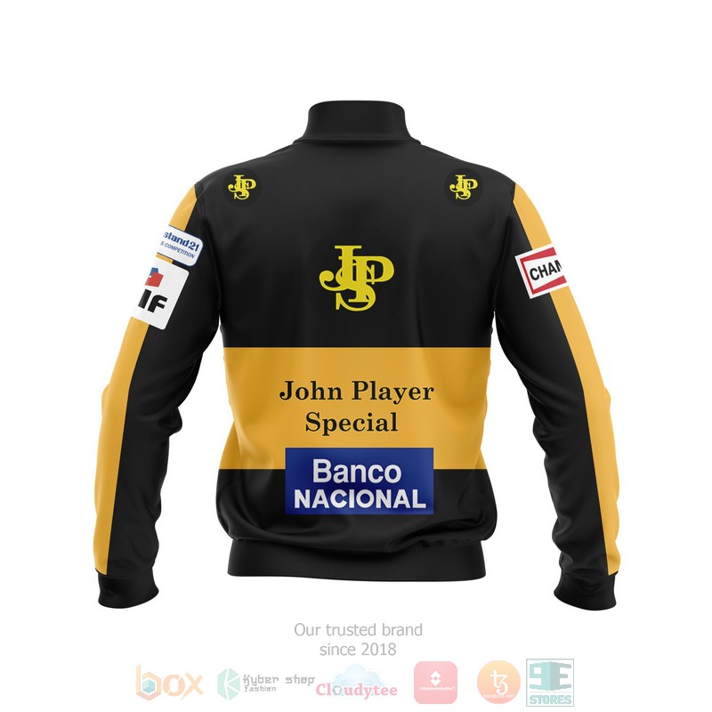 Personalized Banco Nacional Olympus John Player Special custom 3D Bomber Jacket 2 Personalized Banco Nacional Olympus John Player Special custom Bomber Jacket 1