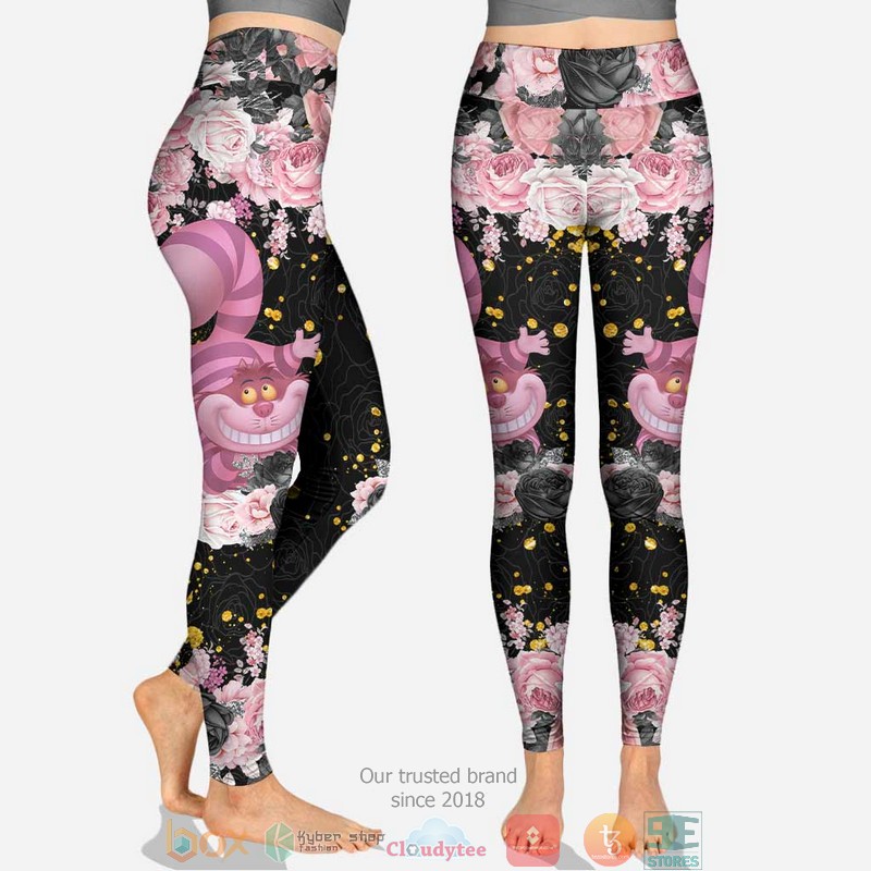 Personalized Black Pink Cheshire Cat 3d hoodie, legging 2 Personalized Black Pink Cheshire Cat 3d hoodie legging 1 2