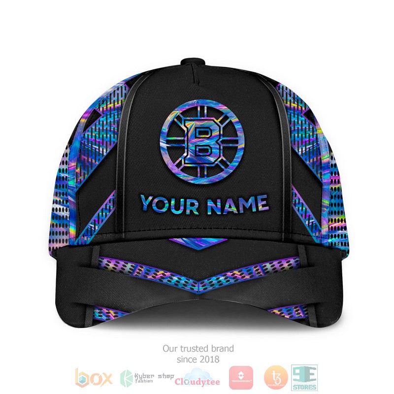 Personalized Boston Bruins NHL custom black cap